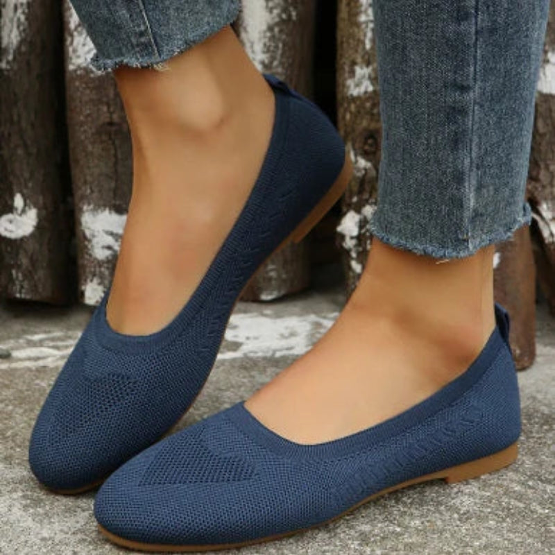 Bettina - Leichte flache Schuhe mit runder Zehe und atmungsaktivem Gestaltung