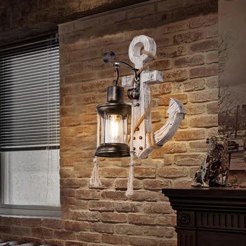 AnchorGlow – Anker Wandlampe mit Laterne für einzigartiges Dekor