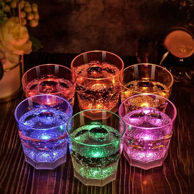 GlowSip – LED Weinglas Satz mit farbwechselndem Lichteffekt