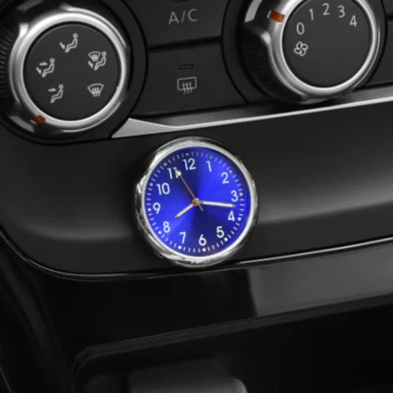 AutoTick - Mini Analoguhr mit runder Form für den Autoinnenraum