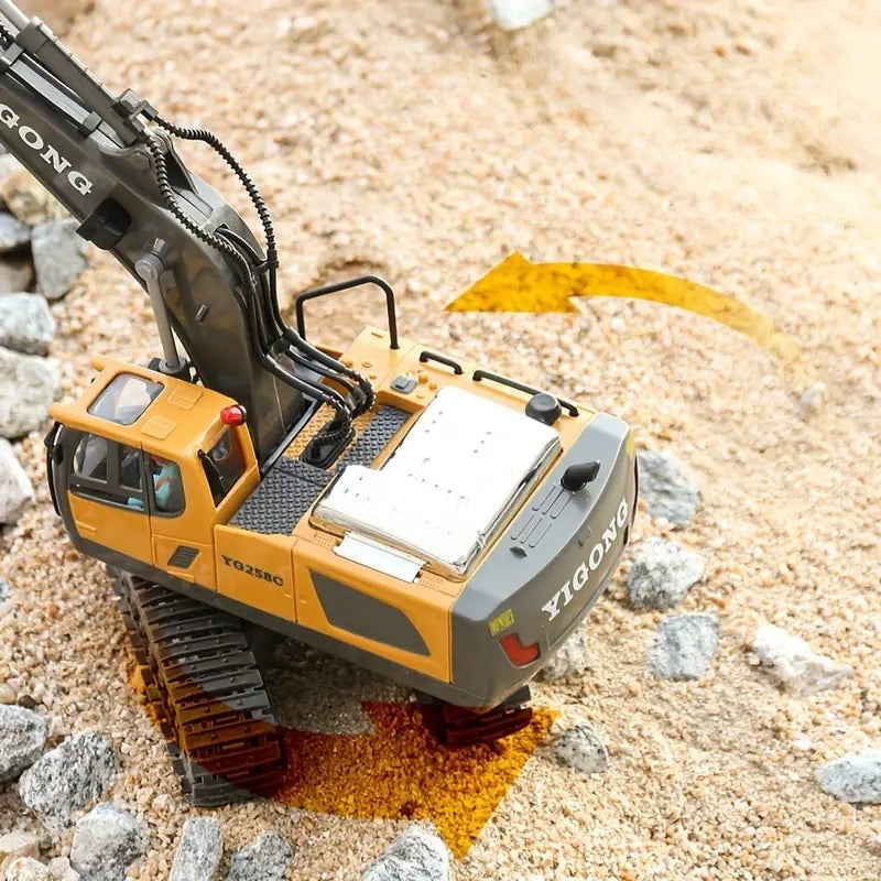 ExcavaPro - Ferngesteuertes Baggerspielzeug mit rotierender Kabine und realistischer Grabarbeit