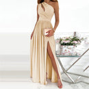 Zella - Lässiges schulterfreies Kleid mit hochgeschnittener Taille und Rüschen