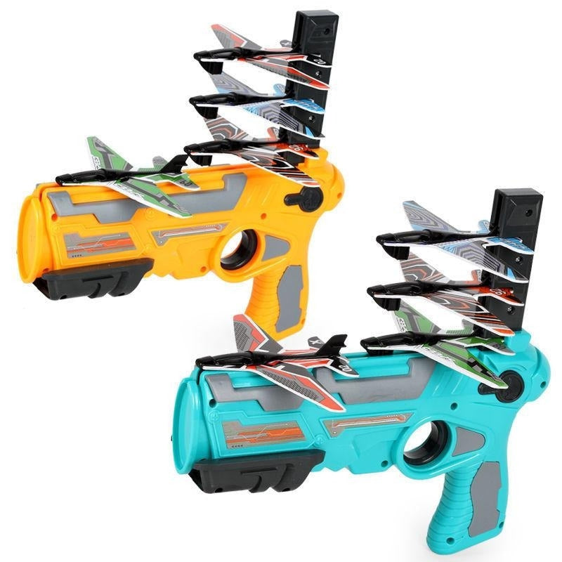 AirLaunch – Handgeführtes Flugzeug Starterspielzeug mit Gleit und Looping Flugmodi