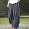 Tabea – Leichte Lockere Passform Weites Bein Hose mit Taschen