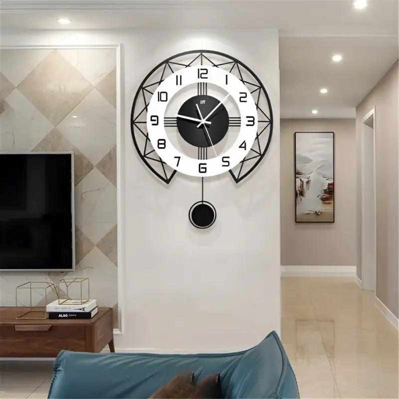 TimeScape – Moderne Wanduhr mit geräuschlosem Mechanismus für einzigartiges Dekor