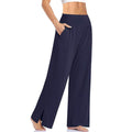 Eliana – Stylische Yogahose mit hohem Bund Seitentaschen und weitem Beinschnitt