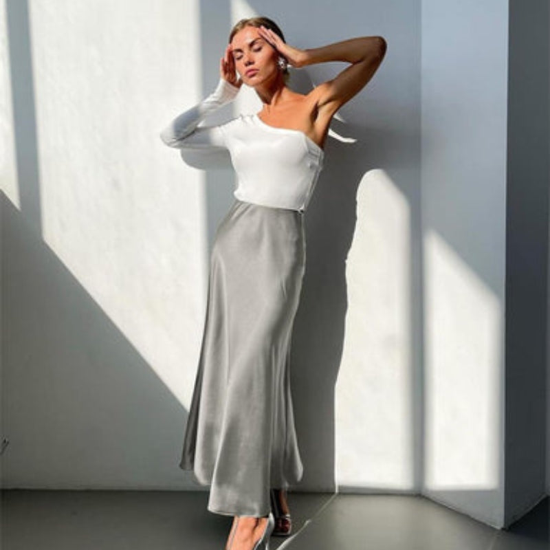 Elin – Stylischer Hohe Taille Midirock für einen einzigartigen Look