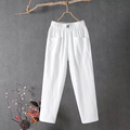 Esra - Lockere Passform Hosen mit elastischem Bund und Taschen