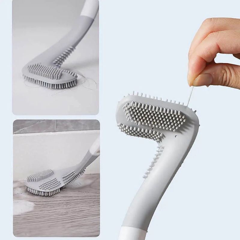 BrushTee – Golfkopf Toilettenbürste mit langem Griff und Wandhaken