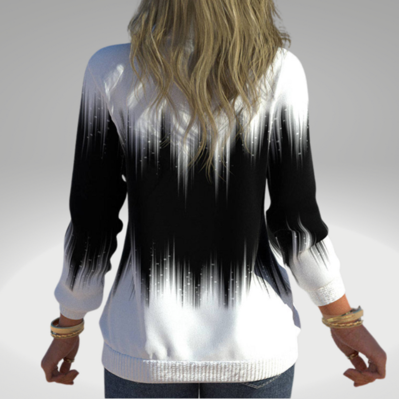 Paula – Lässiger Langarmpullover mit Reißverschluss
