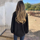 Tessa – Langärmliges locker geschnittenes Hemd mit Umlegekragen