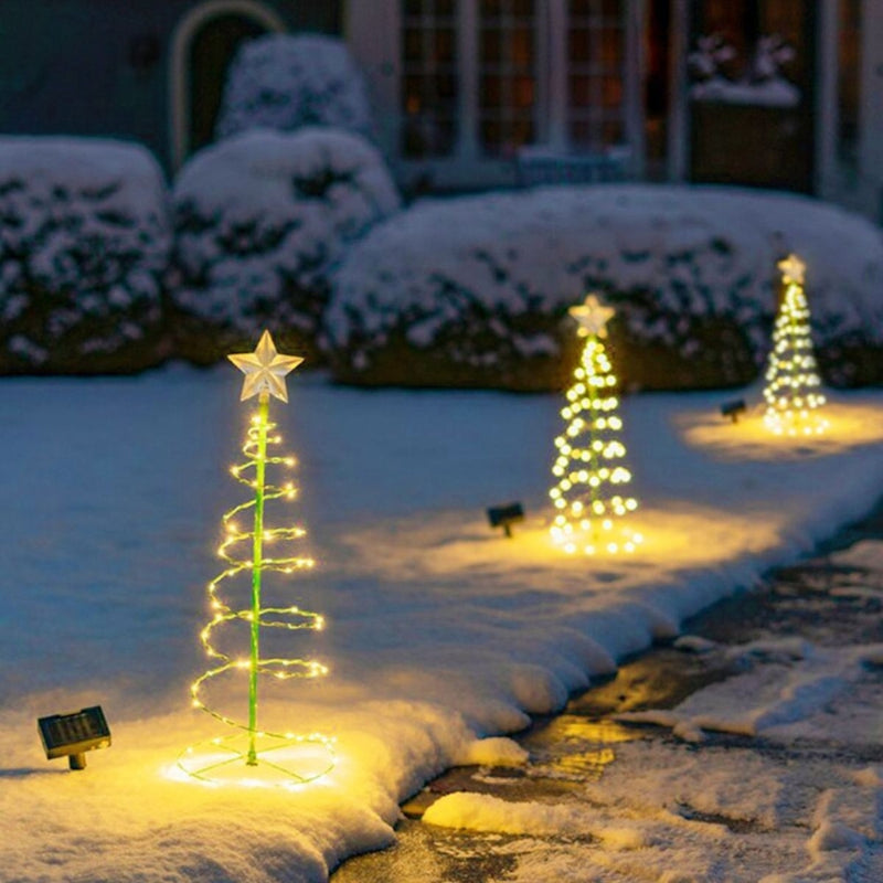 GlowTree - Kabellose Solar Baumlichter mit sternförmigen LEDs für die Gartendekoration