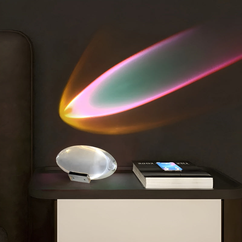 GlowLuxe – Magische Lichtshow Tischlampe mit faszinierendem Entwerfen