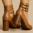 Amara - Vintage-inspirierte Hohe Absätze mit sicherem Knöchelriemen für einen bequemen Sitz