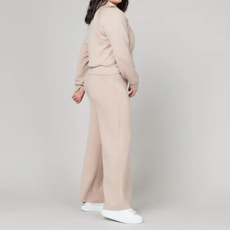 Mila - Schick Langärmelig Weich Loungewear Satz