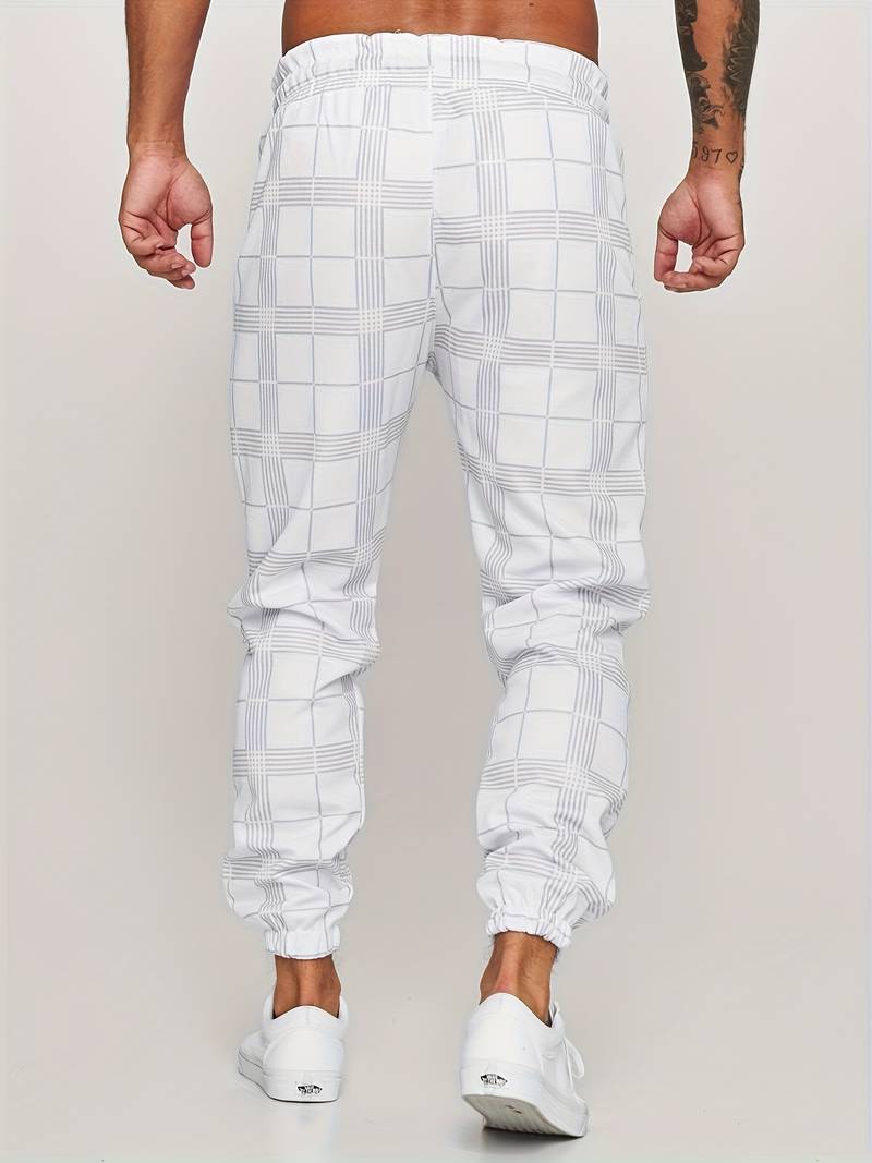 Anton – Lässige Hose mit Streifenmuster Kordelzug in der Taille und Taschen