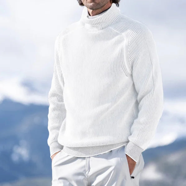 Victor - Gemütlicher Rollkragenpullover mit Rippstrick für Wärme und Stil