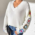 Nira – Elegante V-Ausschnitt Pullover mit langen Ärmeln