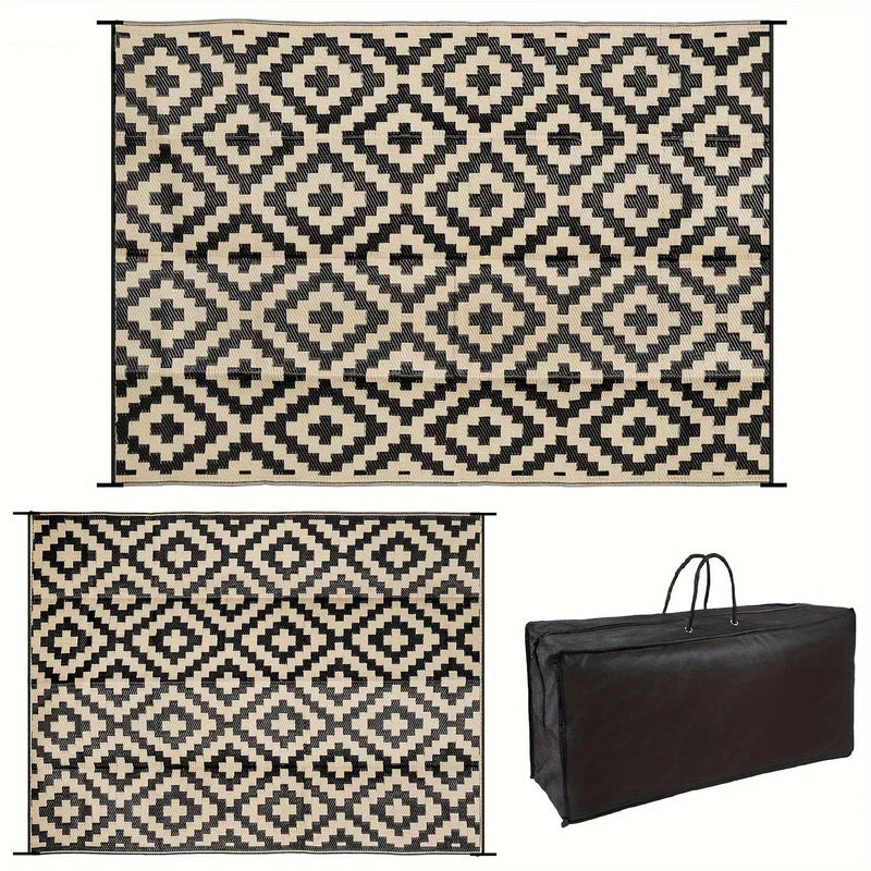 DuraWeave – Stilvoller Outdoor Campingteppich mit faltbarem und wasserdichtem Entwerfen