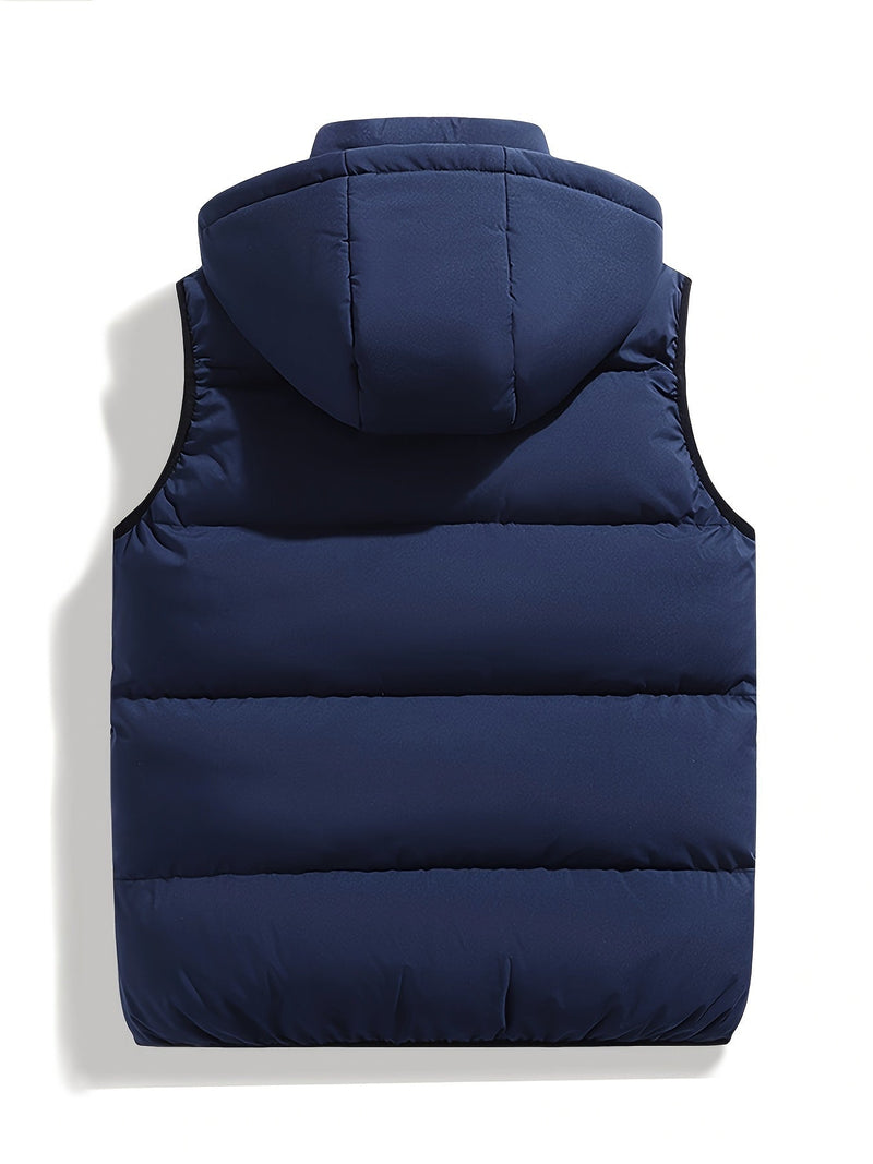 Leo - Warm Ärmellos Kapuze Jacke Mit Reißverschluß
