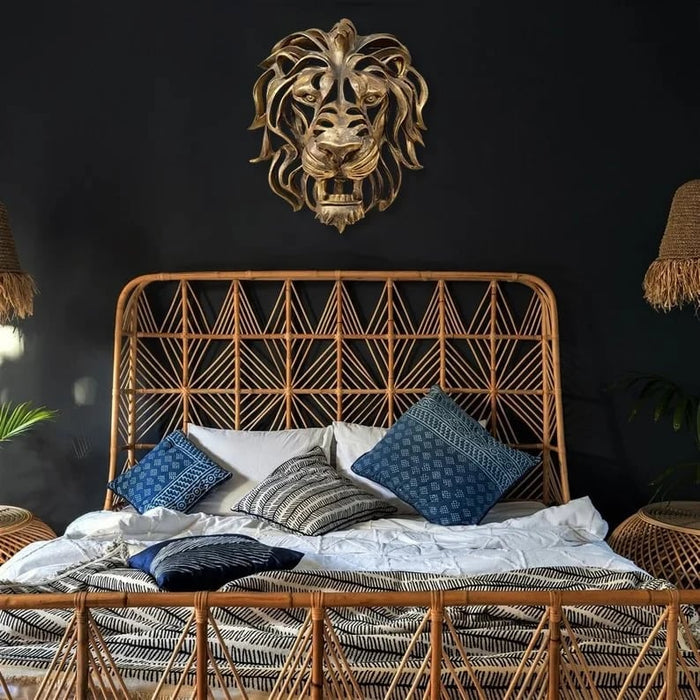 RegalRoar – Markante Löwenkopf Wandskulptur für luxuriöse Präsentation