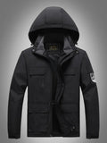 Adam - Langärmelig Wasserdicht Kapuze Jacke Mit Taschen
