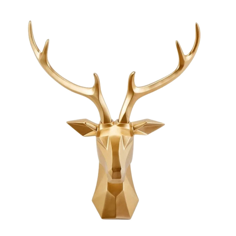 Regal Deer – Dekorative Wandskulptur mit Hirschkopf und realistischen Details