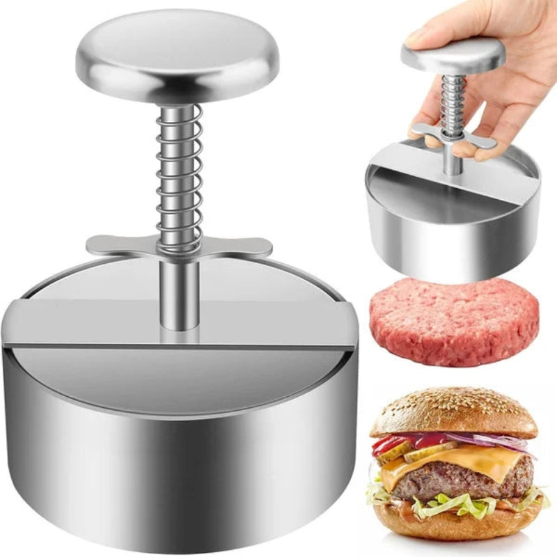 ShapeGrill – Runde ergonomische Burgerpresse mit Griff für perfekte Patties