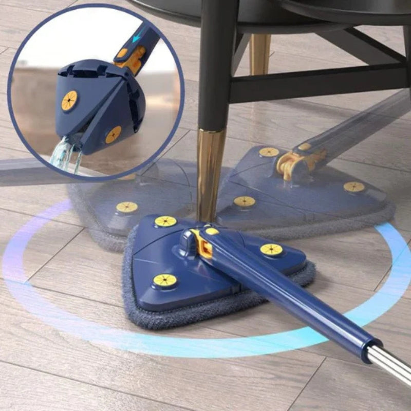 MopSlide – 360° Drehbarer Dreiecksmopp mit ausziehbarem Griff für die Tiefenreinigung