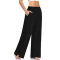 Eliana – Stylische Yogahose mit hohem Bund Seitentaschen und weitem Beinschnitt