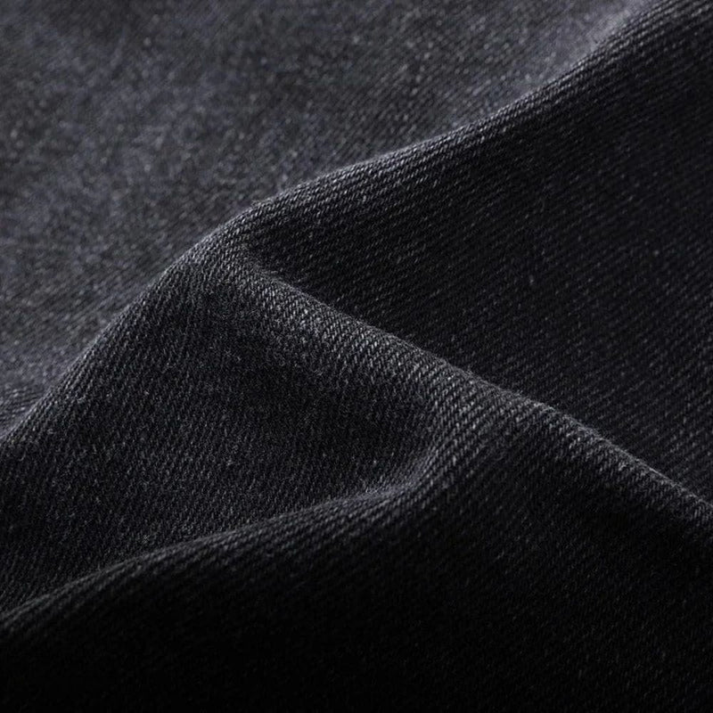 Nolan - Langärmelig Reverskragen Denim Jacke