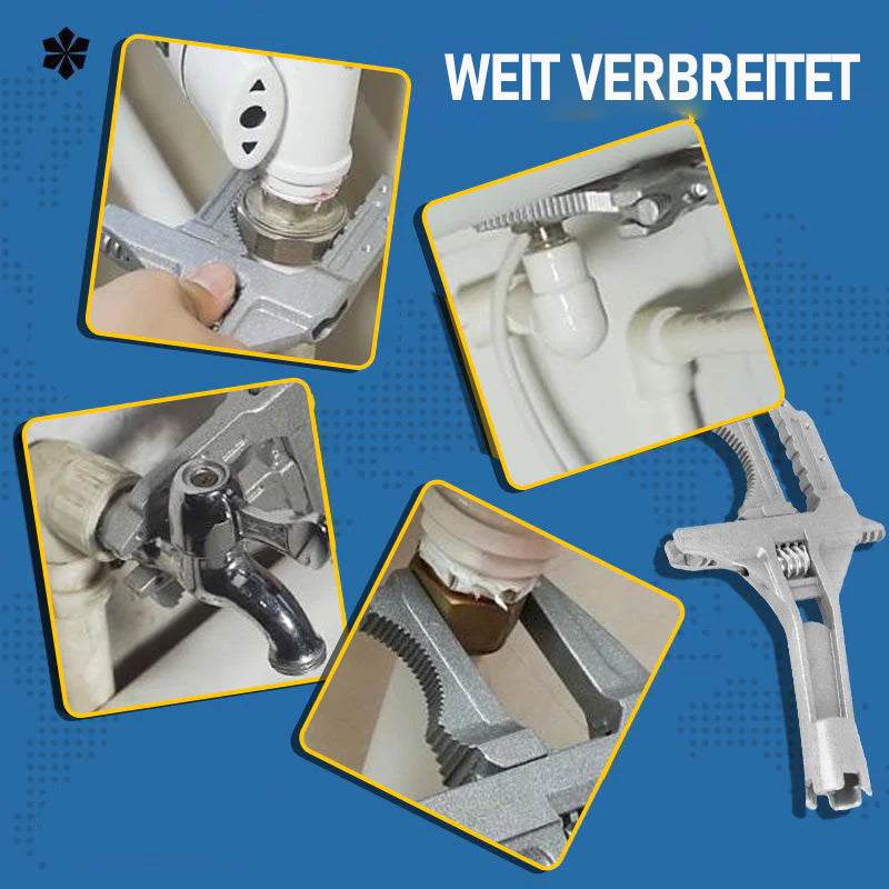 FlexGrip - Verstellbarer Schraubenschlüssel für beengte Platzverhältnisse und schnelle Reparaturen im Haushalt