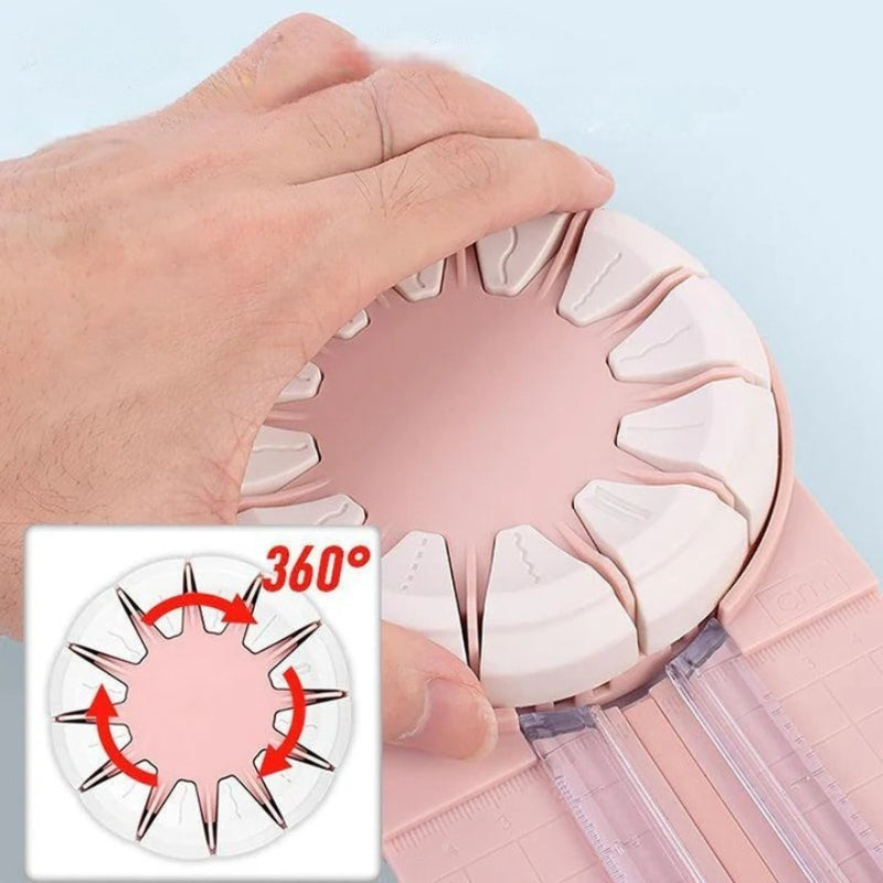 FineCut - Multifunktionaler Papierschneider mit Messhilfe für präzises Crafting