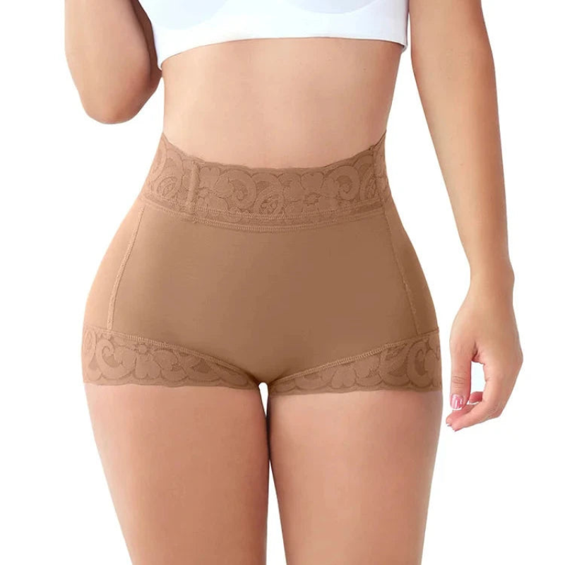 Anna – Nahtlose Lifting Kurze Hosen mit hoher Taille Bauchkontrolle und glatter Passform