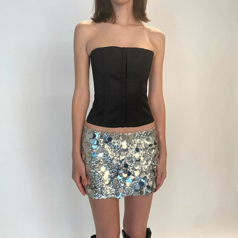 Zyara – Stylischer Minirock mit hoher Taille und schmaler Passform