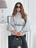 Sarina – Elegante locker sitzende Langarmjacke mit verstellbarem Gürtel