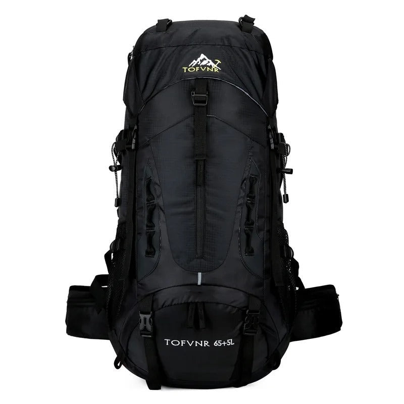 TrekPack – Wasserdichter Camping Rucksack mit großem Fassungsvermögen und verstellbarem Schultergurt
