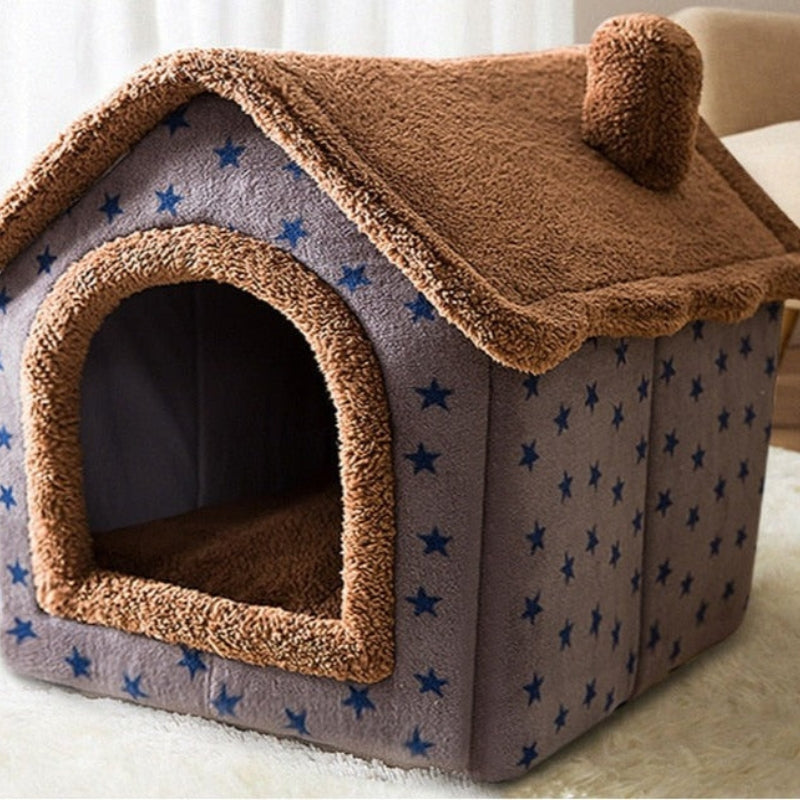 PawLoom – Flauschiges Haustierhaus für den Innenbereich mit waschbarem und abnehmbarem Bezug