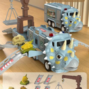 TrackMorph – Faltbarer Dinosaurier Truck Spielzeug mit transformierendem Schienensystem und beweglichen Teilen
