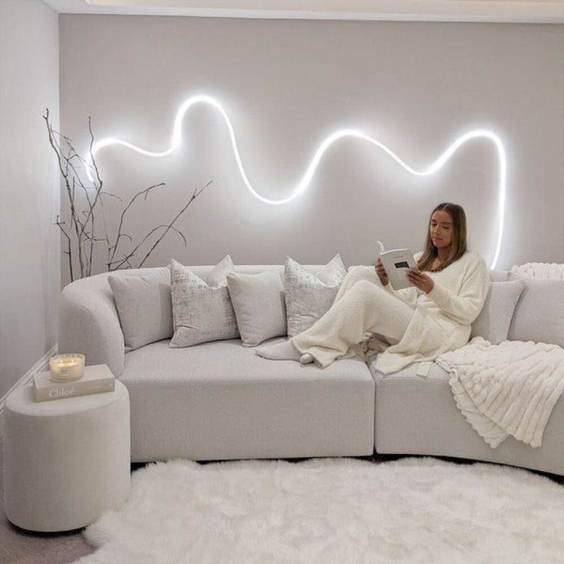BrightAura – WLAN gesteuerte LED Lichtstreifen für Wohndekor und Ambientebeleuchtung