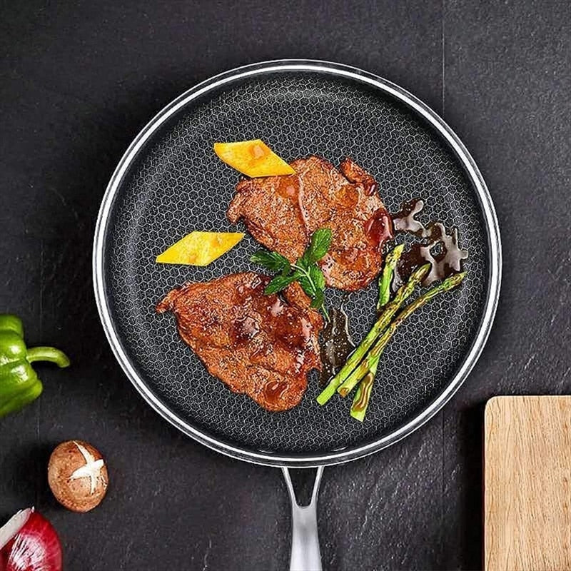 CookGlide – Antihaft Bratpfanne mit Wabenmuster zum Erhitzen und einfachen Reinigen