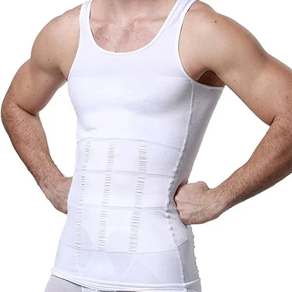 Alwin - Schlanke Passform Kompression Body Shaper mit Bauchkontrolle und unsichtbarem Unterhemd Design | 1+1 Frei