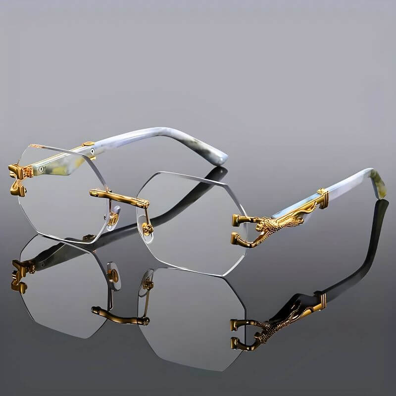Amelie – Leichte Sonnenbrille mit goldenen Akzenten und UV Schutz