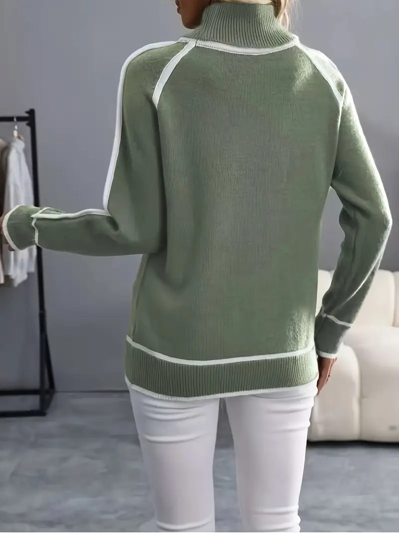 Sarah - Langarm Rollkragenpullover für zeitlose Wärme