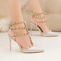 Emilia – Luxuriöse Sandalen mit spitzer Spitze und verstellbarem Mehrriemendesign