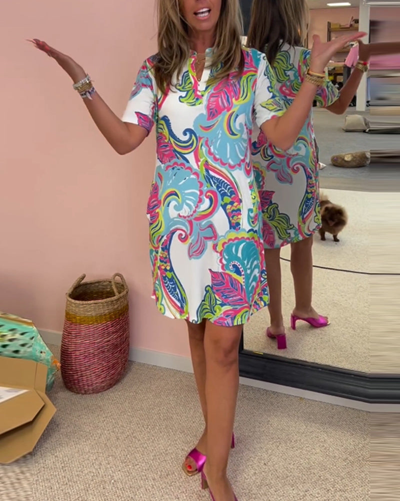 Elysia – Wunderschönes Sommerkleid Mit Blumendruck