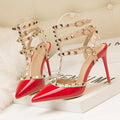 Emilia – Luxuriöse Sandalen mit spitzer Spitze und verstellbarem Mehrriemendesign