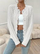 Yasmine - Stylische Strickjacke mit Knopfleiste und langen Ärmeln