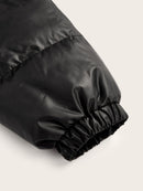 Sophia - Langärmelige Reißverschluss Pufferjacke Mit Kordelzug