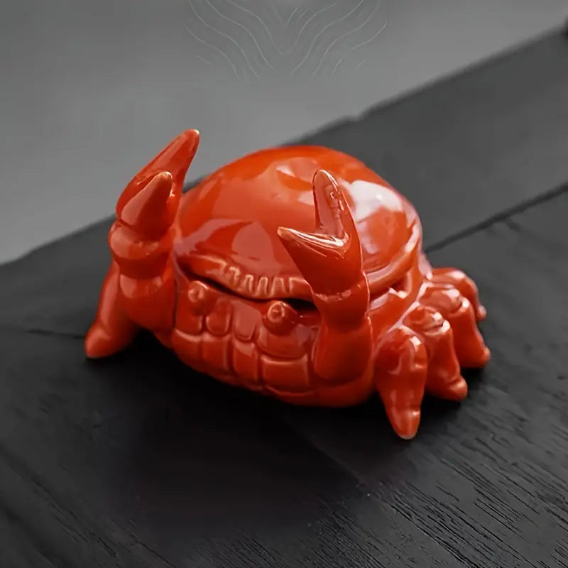 CrabbySmoke – Einzigartiger Aschenbecher in Krabbenform mit abnehmbarem Deckel